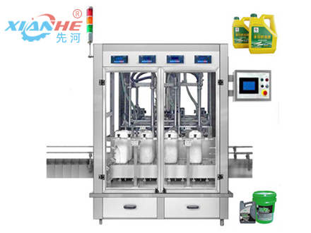 先河全自動稱重潤滑油灌裝機